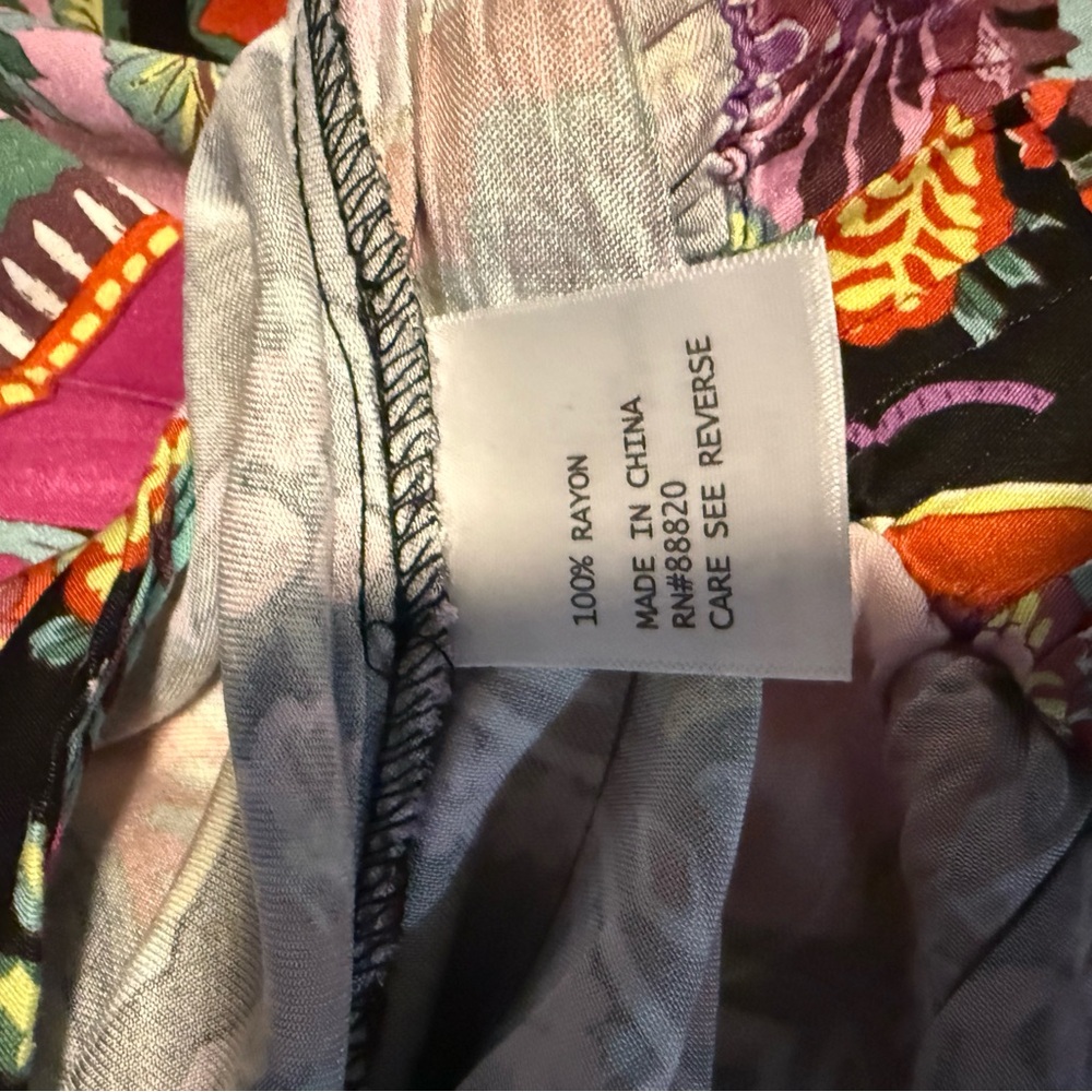 Rachel Zoe Multicolor Paisley Button-Front Blouse - Pink, Orange, Black, Green - Picture 3 of 10